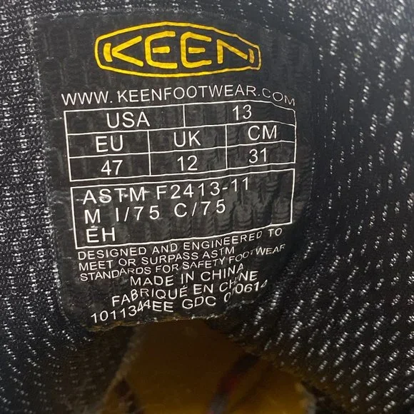 Keen - Black, Laceup, Waterproof Durable Hiking Shoes, Mens Size 13 - Picture 14 of 14